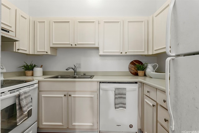 95-138 Kuahelani Ave Unit 244, Mililani, HI 96789 - kitchen with white appliances, light countertops, and under cabinet range hood