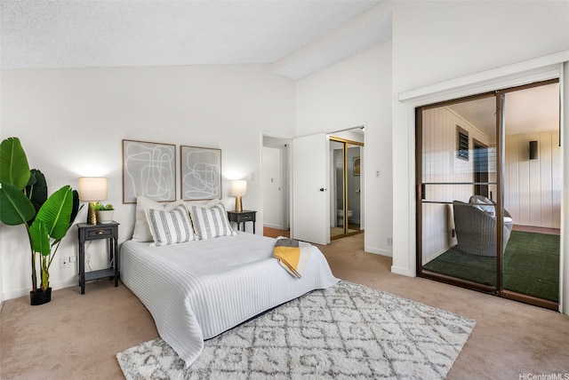 95-138 Kuahelani Ave Unit 244, Mililani, HI 96789 - bedroom with carpet, high vaulted ceiling, and a closet