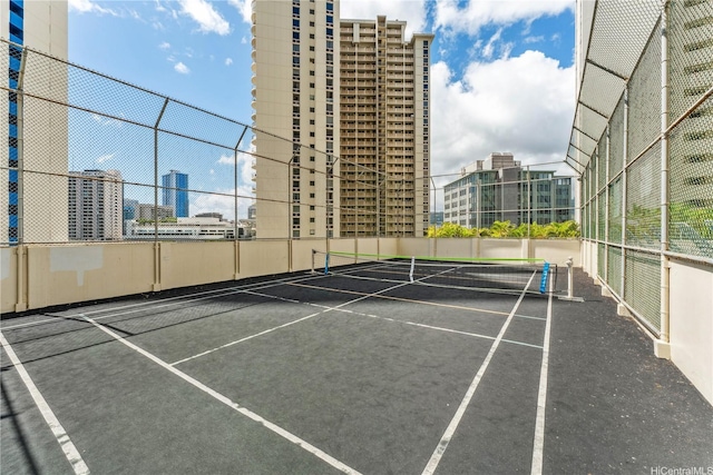 469 Ena Rd Unit 1111, Honolulu, HI 96815 - view of tennis court with a city view
