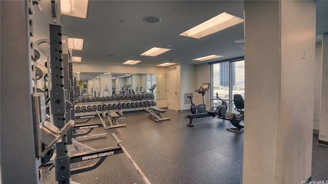 988 Halekauwila St Unit 4108, Honolulu, HI 96816 - workout area with healthy amount of natural light