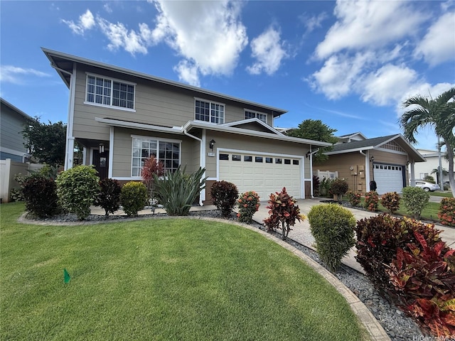 91-1479 Noelo St, Ewa Beach, HI 96706 - traditional-style house with a garage, a front yard, and driveway