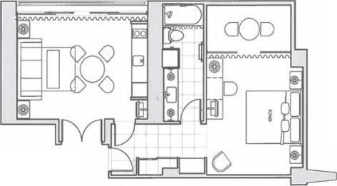 410 Atkinson Dr Unit 2007, Honolulu, HI 96814 - view of floor plan / room layout