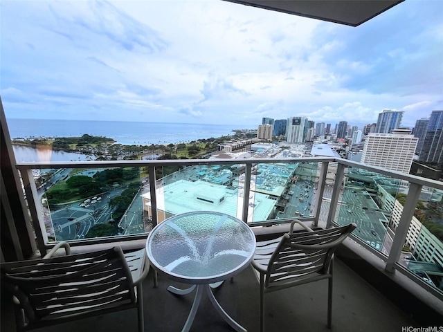 410 Atkinson Dr Unit 2007, Honolulu, HI 96814 - balcony with a city view and a water view