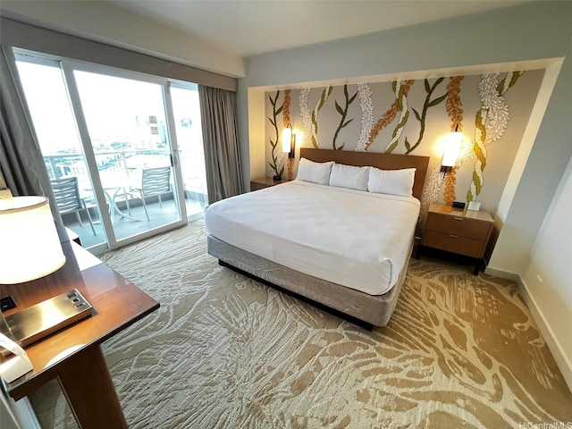 410 Atkinson Dr Unit 2007, Honolulu, HI 96814 - bedroom with access to outside and baseboards