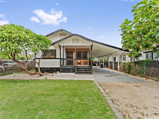 87-2204 Farrington Hwy Unit A, Waianae, HI 96792 - view of front of property with driveway, an attached carport, and stucco siding