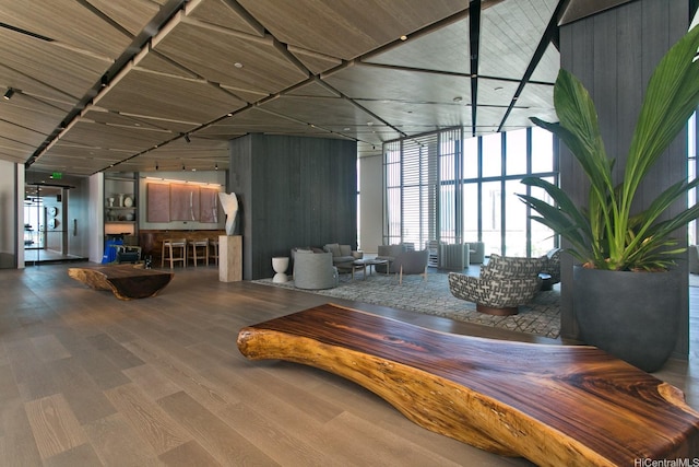 1000 Auahi St Unit 1805, Honolulu, HI 96814 - building lobby with floor to ceiling windows and a high ceiling