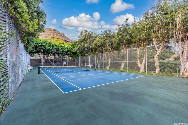 view of tennis court