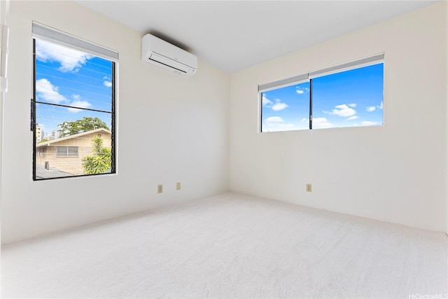 1418 Makiki St Unit A, Honolulu, HI 96814 - carpeted spare room featuring an AC wall unit and healthy amount of natural light