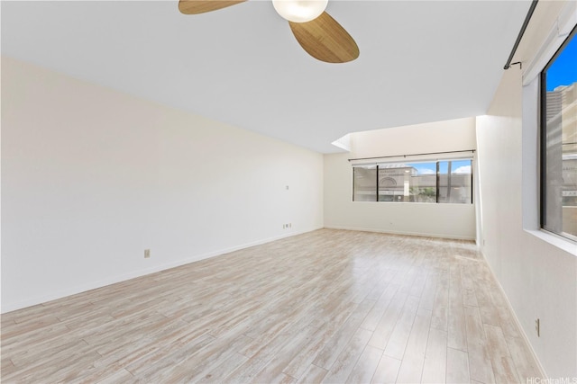 1418 Makiki St Unit A, Honolulu, HI 96814 - spare room featuring a ceiling fan and wood finished floors