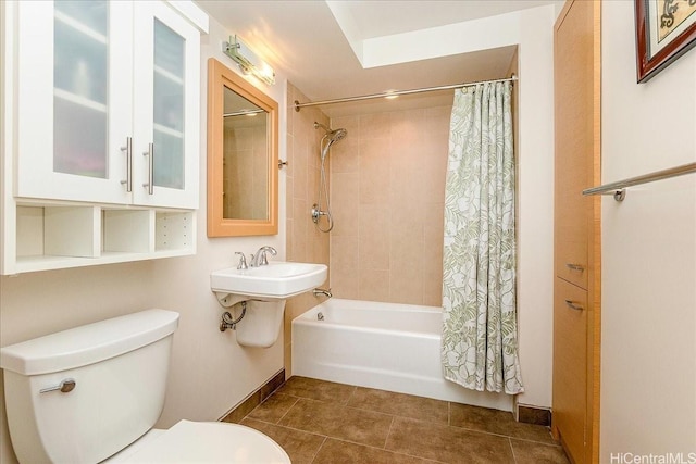 1837 Kalakaua Ave Unit 808, Honolulu, HI 96815 - bathroom featuring shower / tub combo and tile patterned flooring