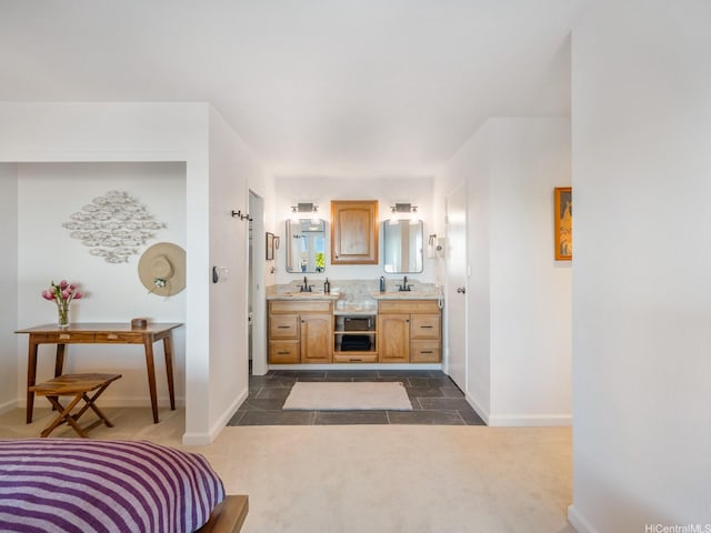 1319 Auwaiku St, Kailua, HI 96734 - bathroom with baseboards and double vanity