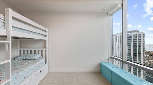 1001 Queen St Unit 3603, Honolulu, HI 96814 - carpeted bedroom featuring baseboards