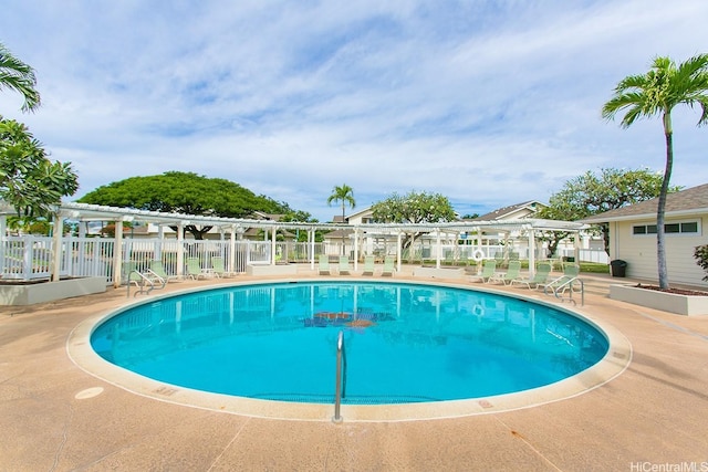 91-1145 Laaulu St Unit 12B, Ewa Beach, HI 96706 - community pool featuring a pergola and a patio