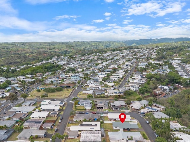 2078 Akaikai Loop, Pearl City, HI 96782 - aerial view of property's location with a mountain backdrop and nearby suburban area