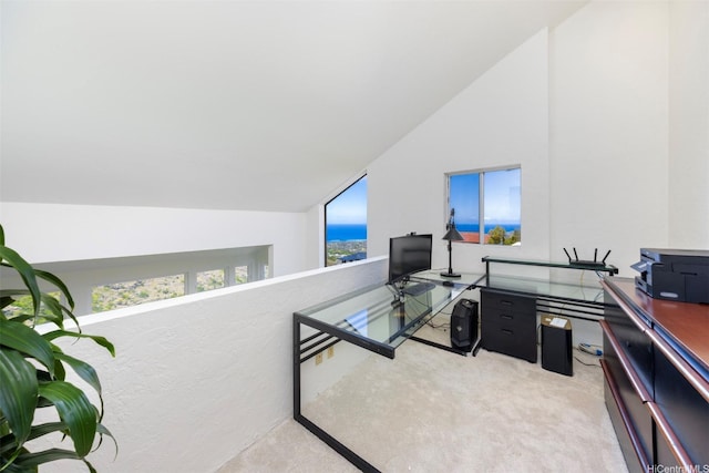 4959 Maunalani Cir Unit 3, Honolulu, HI 96816 - carpeted office featuring vaulted ceiling