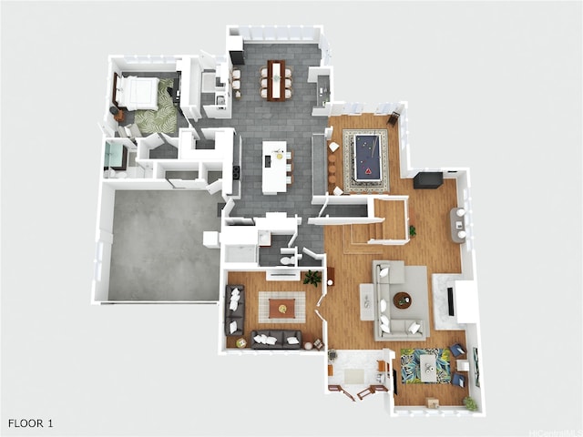 1319 Mokulua Dr, Kailua, HI 96734 - view of home floor plan