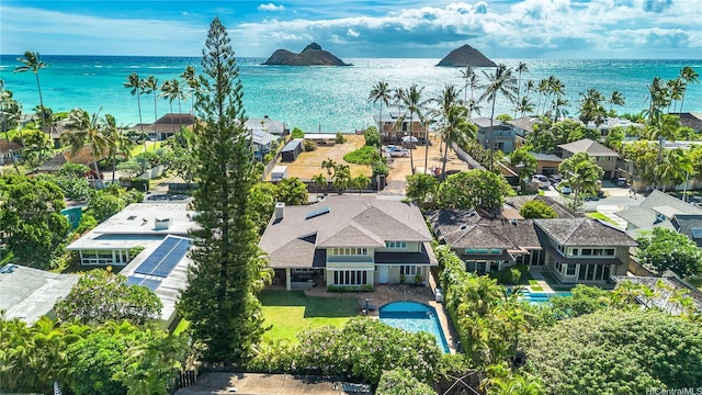 1319 Mokulua Dr, Kailua, HI 96734 - aerial view of residential area featuring a large body of water