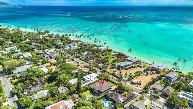 1319 Mokulua Dr, Kailua, HI 96734 - aerial perspective of suburban area with expansive coastline