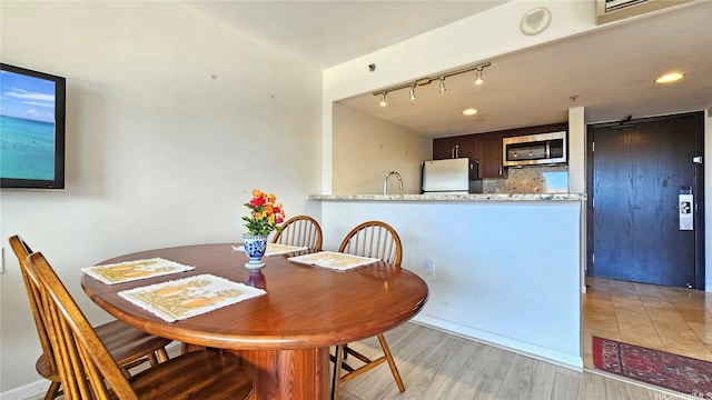 1777 Ala Moana Blvd Unit 2436, Honolulu, HI 96815 - dining space with light wood finished floors and recessed lighting