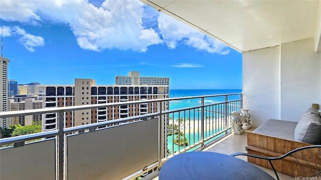 1777 Ala Moana Blvd Unit 2436, Honolulu, HI 96815 - balcony with a water view