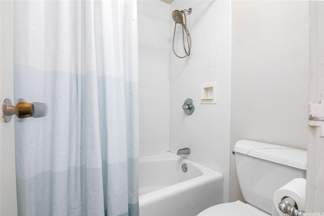 225 Queen St Unit 9E, Honolulu, HI 96813 - bathroom featuring shower / bath combination with curtain and toilet