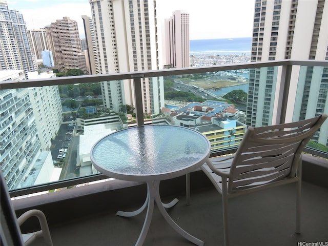 410 Atkinson Dr Unit 2212, Honolulu, HI 96814 - balcony with a view of city and a water view