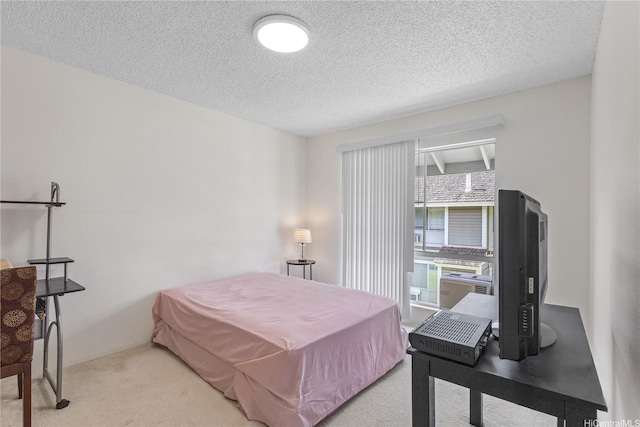 94-1359 Kulewa Loop Unit 16S, Waipahu, HI 96797 - carpeted bedroom featuring a textured ceiling and cooling unit