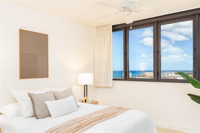 600 Queen St Unit 2103, Honolulu, HI 96813 - bedroom featuring multiple windows and a water view