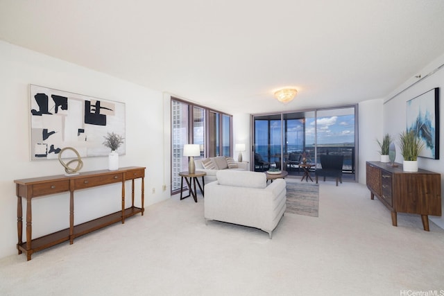 425 S St Unit 2401, Honolulu, HI 96813 - living area with carpet and floor to ceiling windows