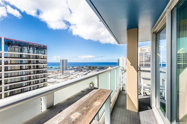 801 S St Unit 3822, Honolulu, HI 96813 - balcony with a water view and a view of city