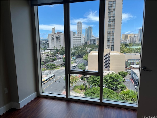 1837 Kalakaua Ave Unit 1103, Honolulu, HI 96815 - detailed view of skyline and wood finished floors