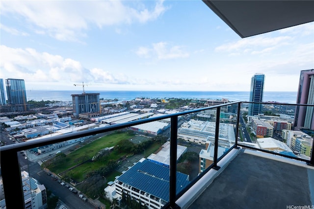 615 Keawe St Unit 3207, Honolulu, HI 96813 - balcony with a city view and a water view