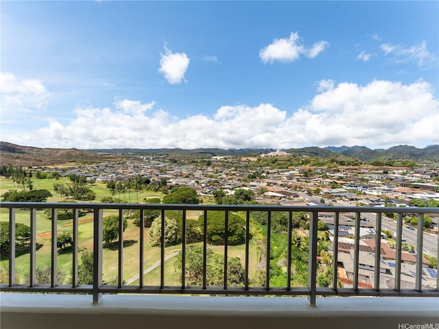 1160 Ala Napunani St Unit 1407, Honolulu, HI 96818 - balcony with a residential view and a mountain view