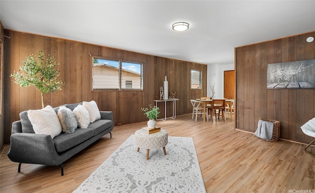 1915 Lohilani St Unit B, Honolulu, HI 96819 - living area featuring wooden walls and light wood-type flooring