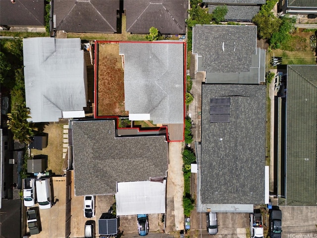 1915 Lohilani St Unit B, Honolulu, HI 96819 - aerial view of property and surrounding area featuring property boundaries highlighted