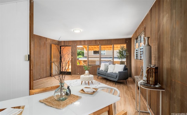 1915 Lohilani St Unit B, Honolulu, HI 96819 - living area featuring wood walls and wood finished floors