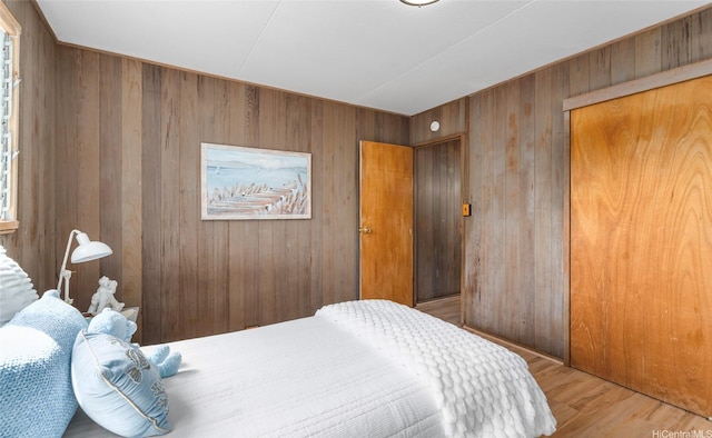 1915 Lohilani St Unit B, Honolulu, HI 96819 - bedroom featuring wood walls and wood finished floors