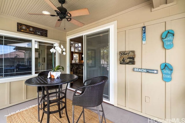 75-6025 Alii Dr Unit L201, Kailua Kona, HI 96740 - sunroom with ceiling fan