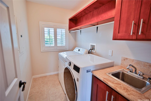 45-521 Halekou Rd Unit B, Kaneohe, HI 96744 - laundry area featuring washer and clothes dryer, cabinet space, and light tile patterned floors