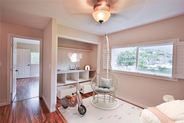 45-521 Halekou Rd Unit B, Kaneohe, HI 96744 - sitting room featuring wood finished floors and baseboards