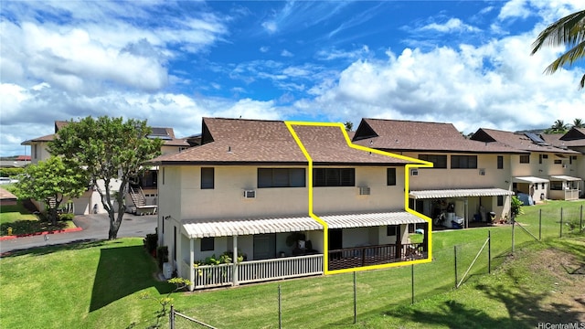 98-441 Kaonohi St Unit 35-3, Aiea, HI 96701 - rear view of property featuring stucco siding, a residential view, and a shingled roof