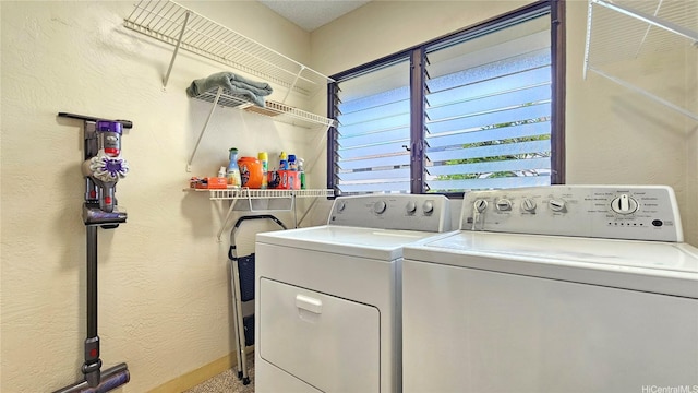 98-441 Kaonohi St Unit 35-3, Aiea, HI 96701 - washroom with independent washer and dryer and a textured wall