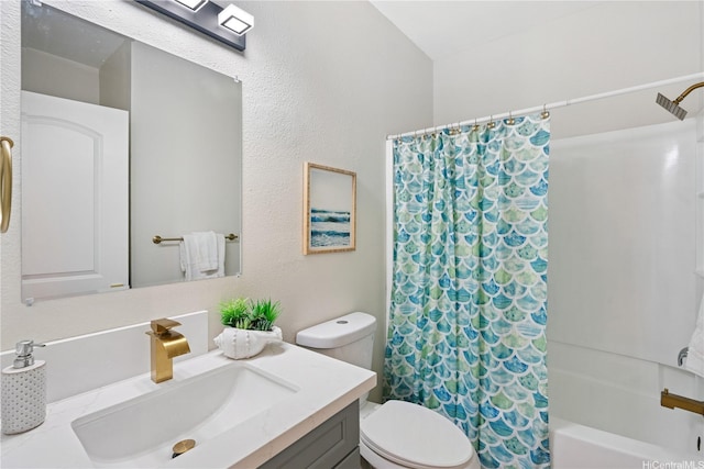 91-985 Puahala St Unit 42R, Ewa Beach, HI 96706 - full bathroom featuring shower / bath combo with shower curtain, vanity, and a textured wall