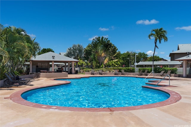 91-985 Puahala St Unit 42R, Ewa Beach, HI 96706 - community pool featuring a gazebo and a patio area
