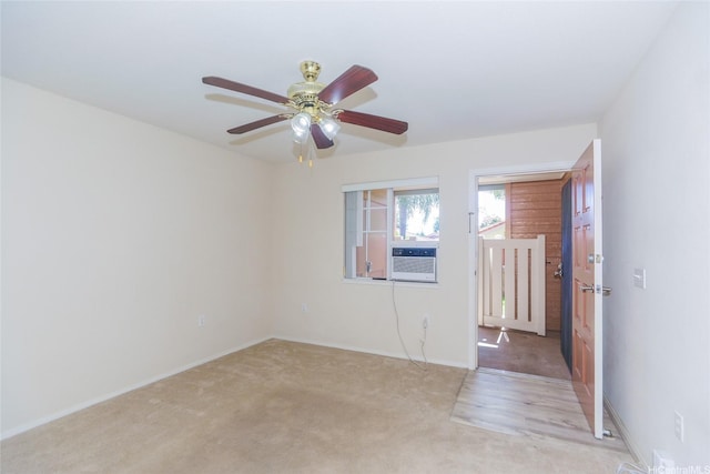 91-1093 Namahoe St Unit 5E, Kapolei, HI 96707 - unfurnished room with light carpet, ceiling fan, and cooling unit