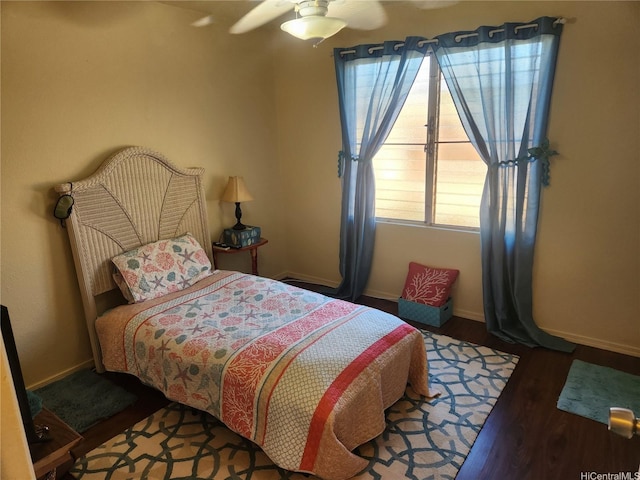 94-373 Leleaka St, Mililani, HI 96789 - bedroom with wood finished floors and a ceiling fan