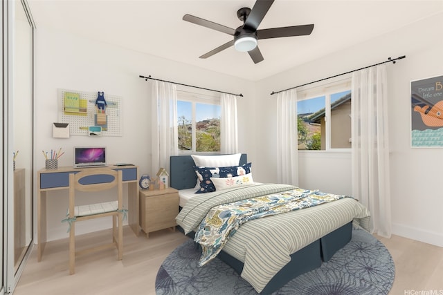 92-5056 Limukele St, Kapolei, HI 96707 - bedroom featuring light wood-style floors and a ceiling fan