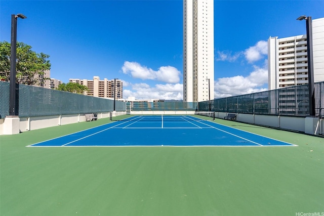 990 Ala Nanala St Unit 35B, Honolulu, HI 96818 - view of tennis court with community basketball court