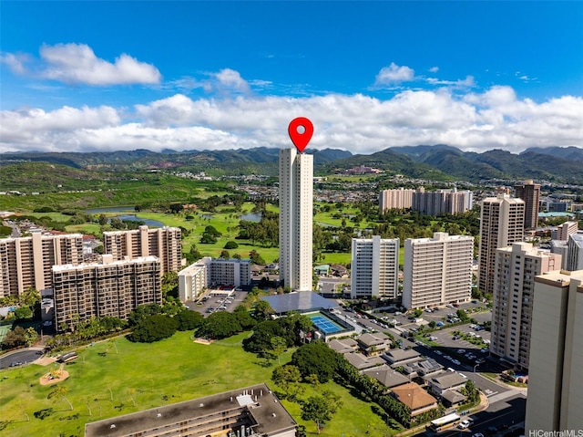 990 Ala Nanala St Unit 35B, Honolulu, HI 96818 - aerial view of a water and mountain view