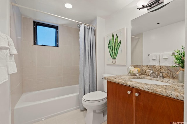 990 Ala Nanala St Unit 35B, Honolulu, HI 96818 - bathroom with vanity, shower / tub combo with curtain, and tile patterned floors
